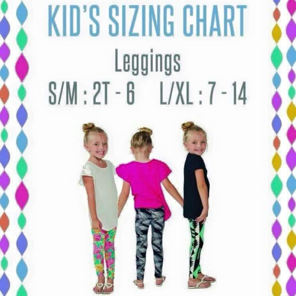 4 pack of kids s/m leggings - Picture 2 of 2